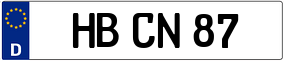 Trailer License Plate
